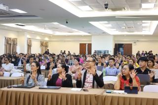 18. พิธีเปิดกิจกรรมการอบรมเชิงปฏิบัติการการออกแบบนวัตกรรมสู่การวิจัยในชั้นเรียน